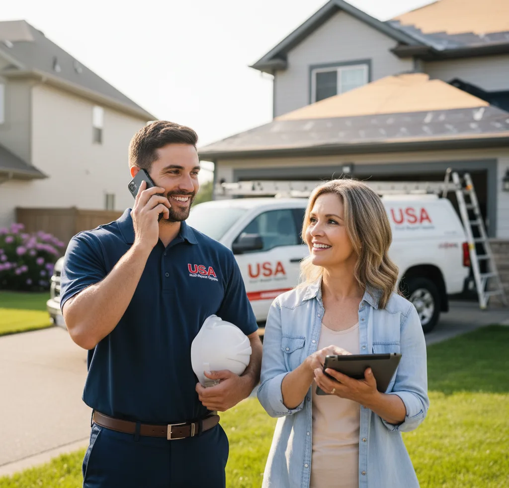 USA Roof Repair Experts customer support in Plainville